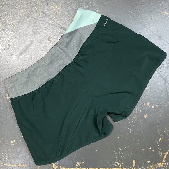 Nike Flex 4” Running Shorts 520308-332 XS Green Grey Mint Tennis Ace Court - Picture 2 of 13